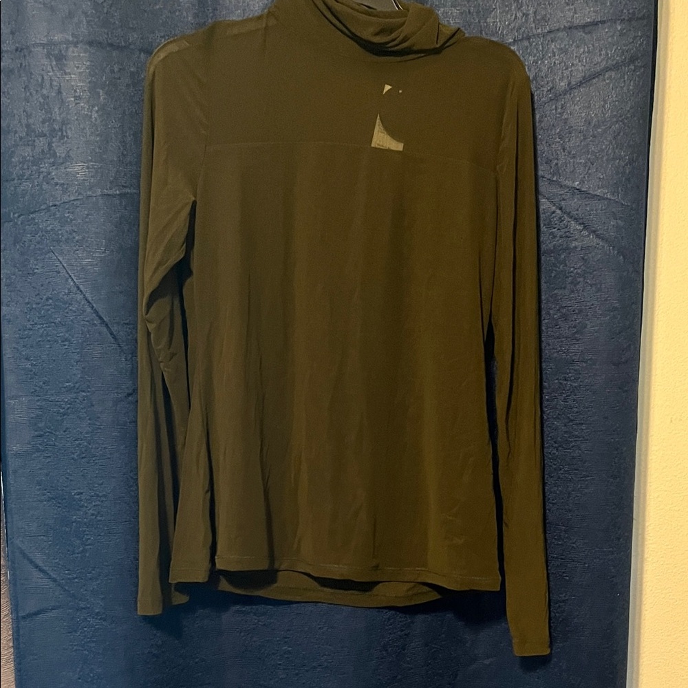 Milano Olive Green Long Sleeve Blouse